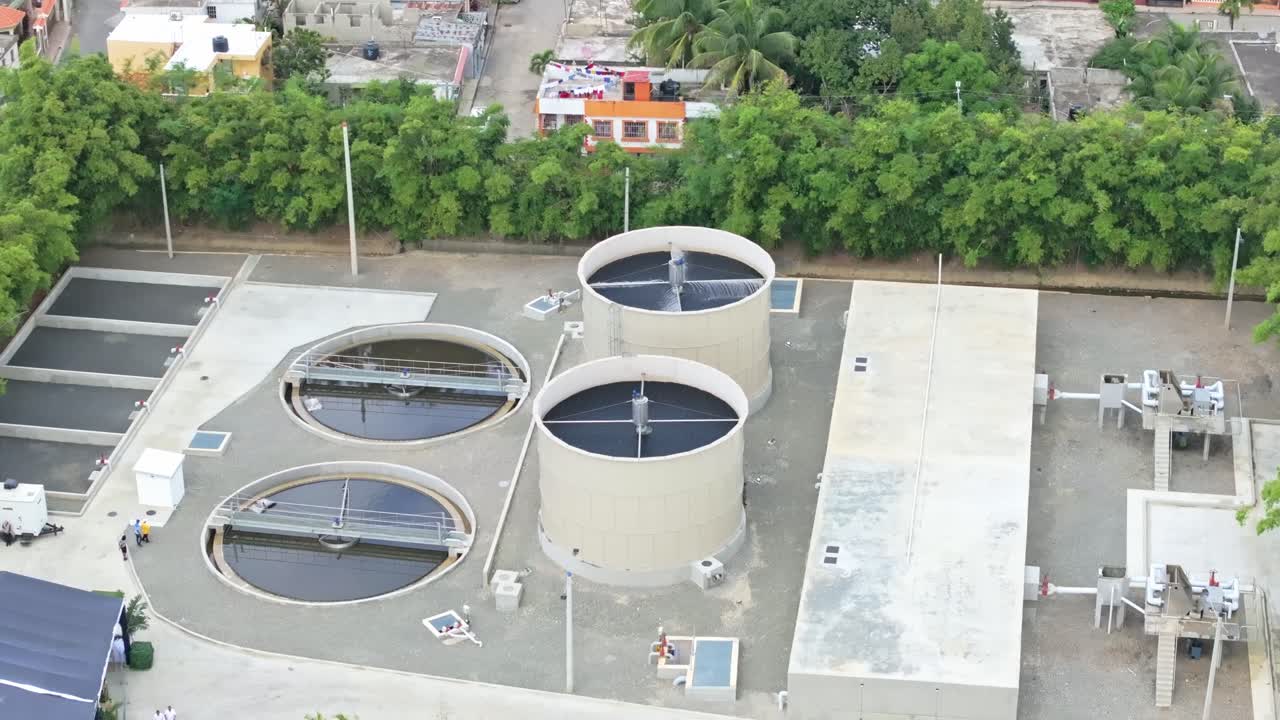 Wastewater treatment and purification plant, Prados de San Luis in Dominican Republic
