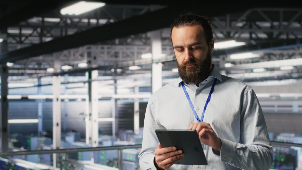 Computer scientists in data center monitoring neural network LLM visualization