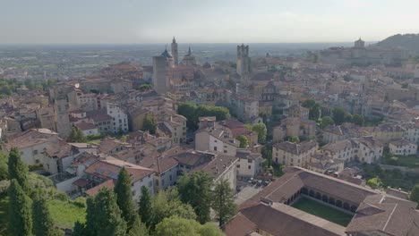 bergamo, italy lombardy: a typical old village