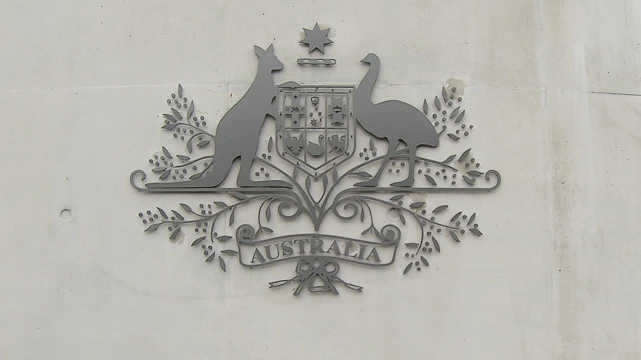 firmar fuera de la embajada de australia en bangkok, tailandia