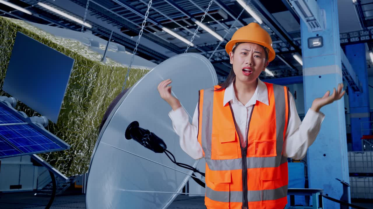 위성 유지보수 때문에 스트레스를 받는 엔지니어