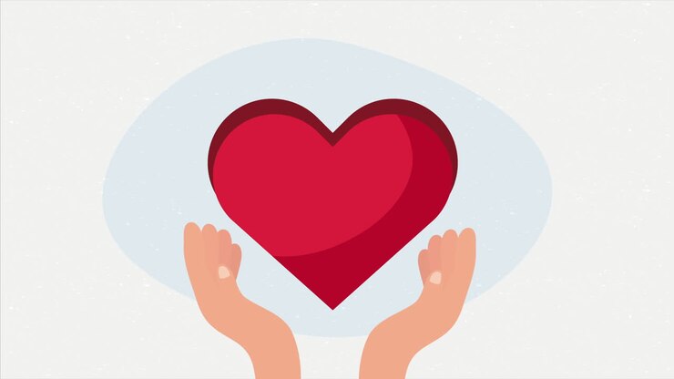 mani che proteggono il cuore animazione d'amore