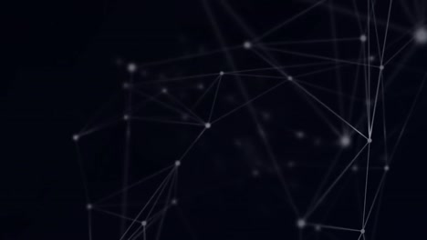 animation of network of connections floating against black background