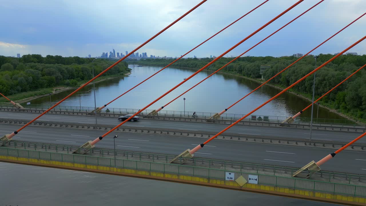 보행자, 자동차, 도시 교통 통근, 다리 구조, 공중