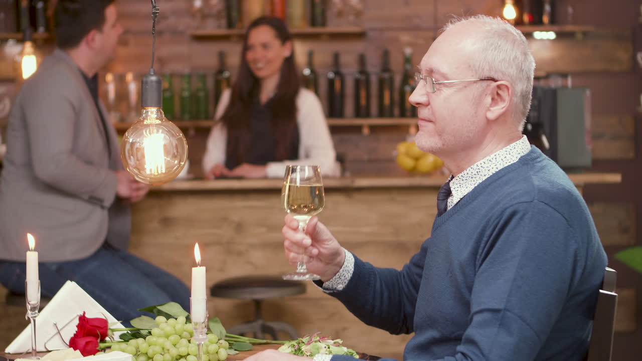Romantic Dinner at a Restaurant