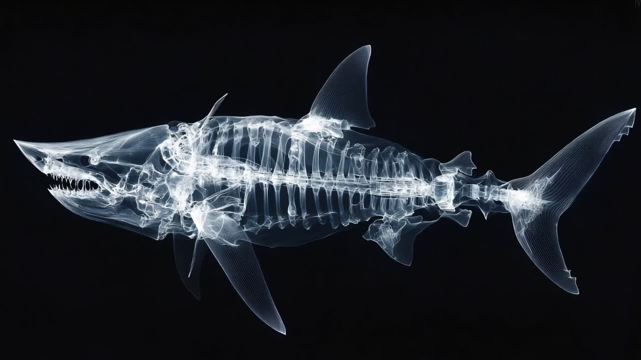 X-ray Skeleton of a Shark