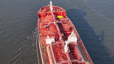 Aerial-view-of-chemical-tanker-passing-by-on-the-Arthur-Kill-in-Perth-Amboy