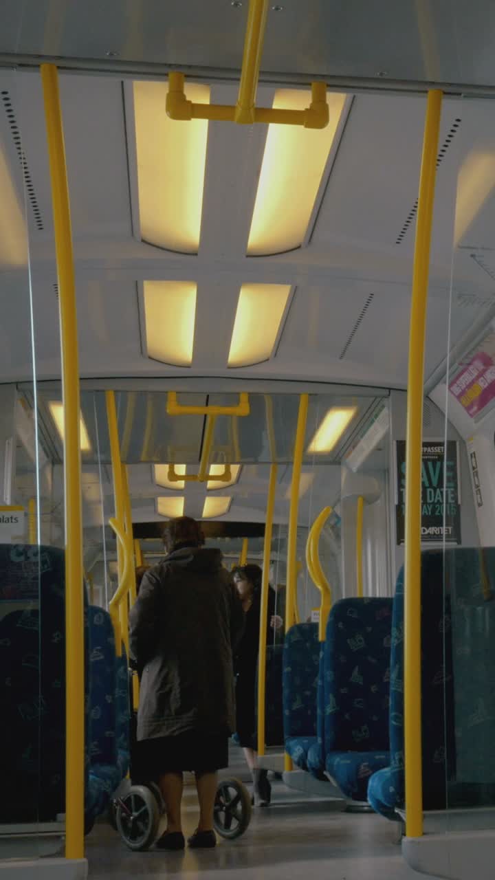 Interior of a Subway Train Car
