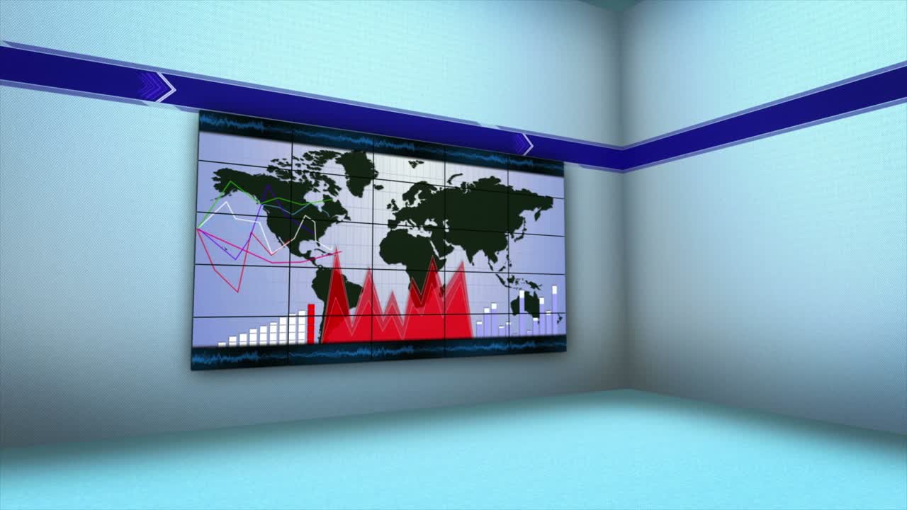 Business Concepts in Monitors and Room, 4k