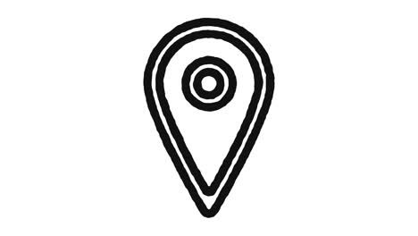 icono de localización, imágenes de animación y canal alfa