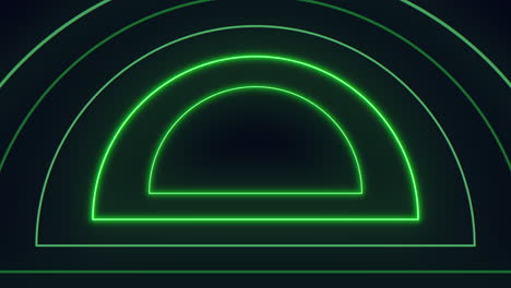 Neon-green-archway-shines-futuristic-glow-in-captivating-design