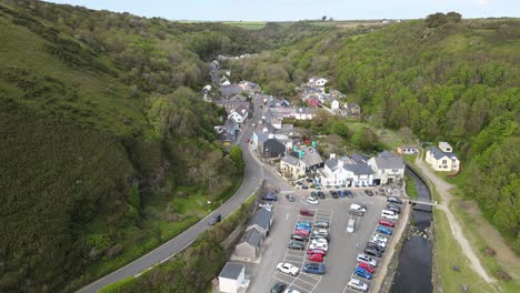 solva wales pembrokeshire beautiful fishing village with a harbour aerial footage