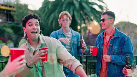 friends having fun at a party