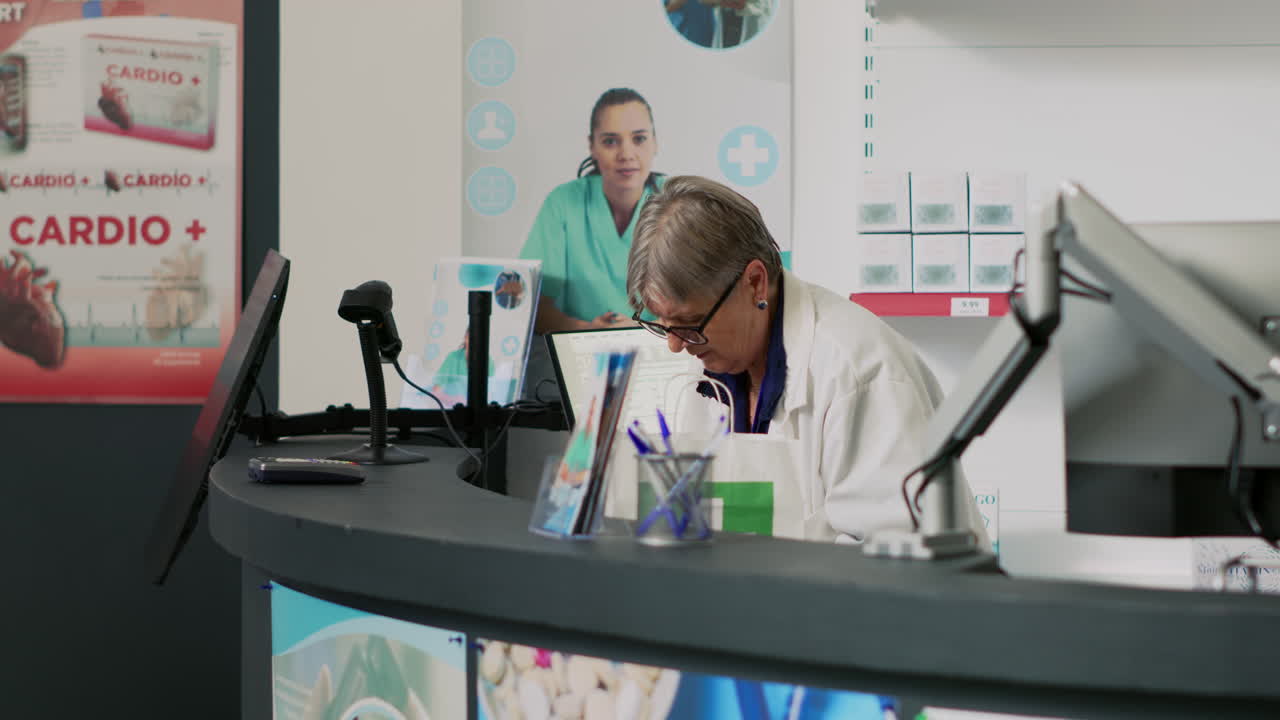 Pharmacist at Pharmacy Counter