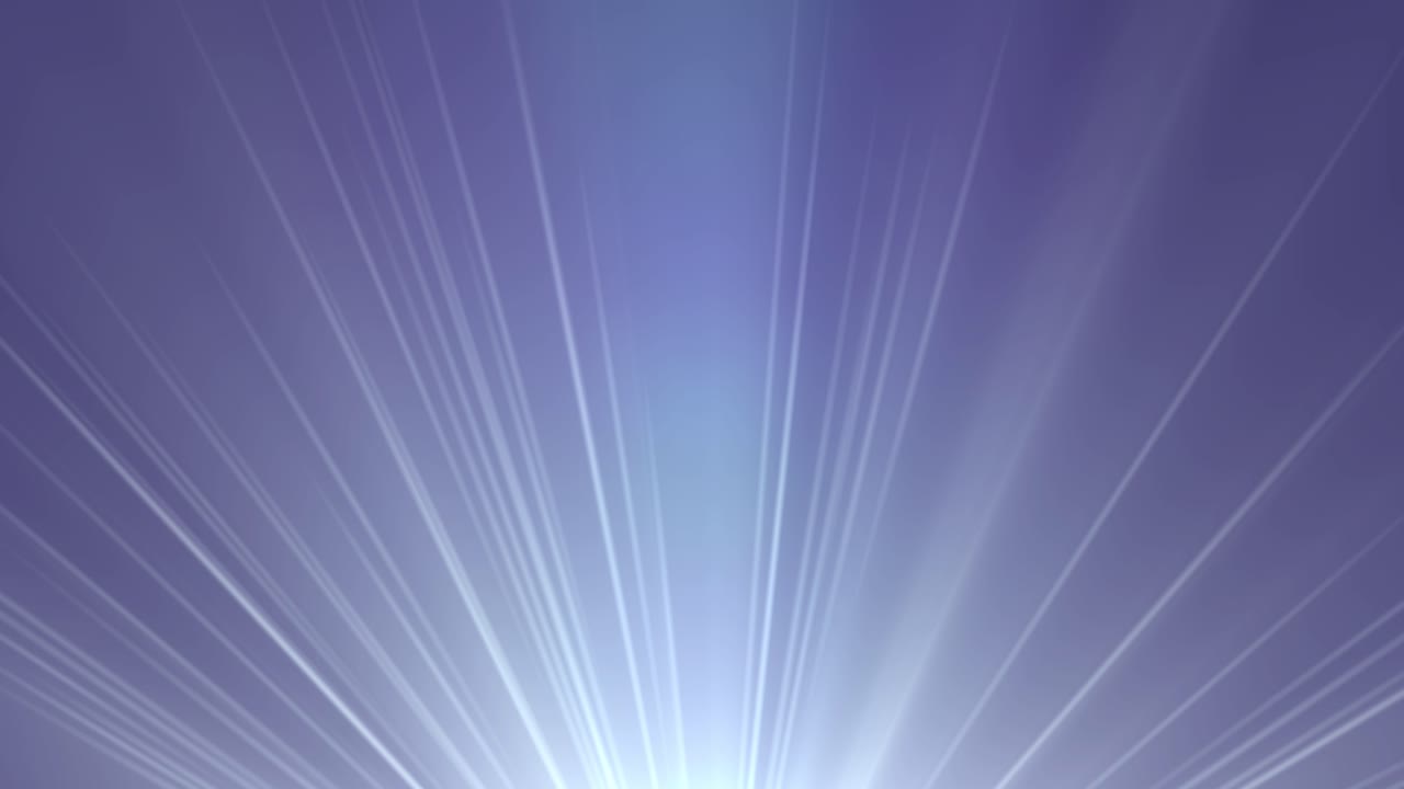 Volume light from down animation isolated on black background