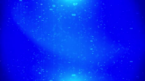 Digital cyber space particles with flare matrix background. Futuristic big data information technology concept