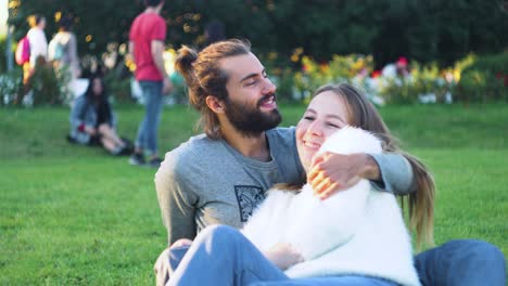 couple enjoying time in the park