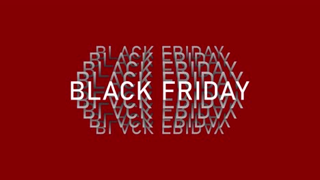 black friday - black friday text comes back to back to create a deep background - black friday font animation - black friday sale banner - black friday background pattern loop - black friday text motion background - red background
