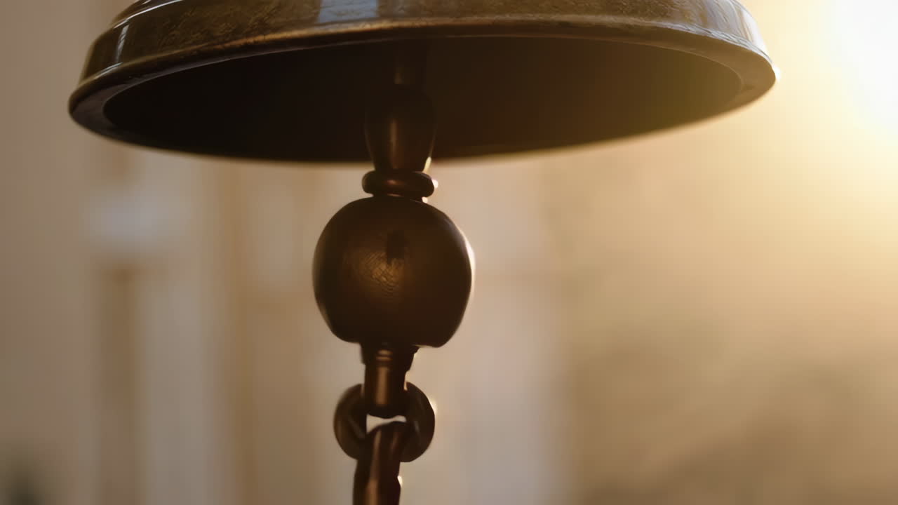 Close-up of an antique bell