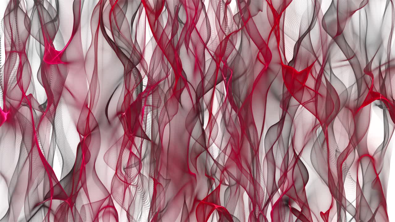 animación romántica con objeto de onda de partículas en cámara lenta, 4096x2304 bucle 4k