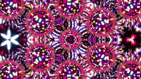 vj loop purple neon kaleidoscope. seamless animation.