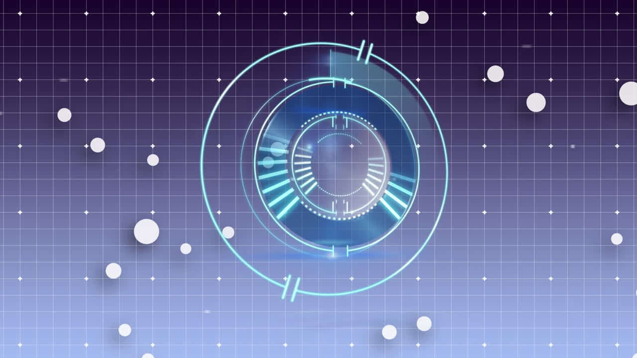 animación del escaneo del alcance sobre la cuadrícula