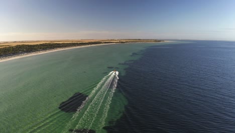 vista aérea de la costa de la península de york, en el sur de australia