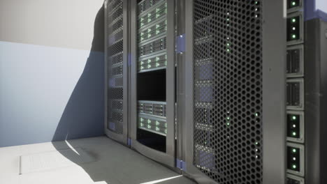 server racks in a data center