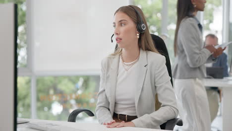 Crm,-financial-advisor-or-woman-in-a-telecom-call