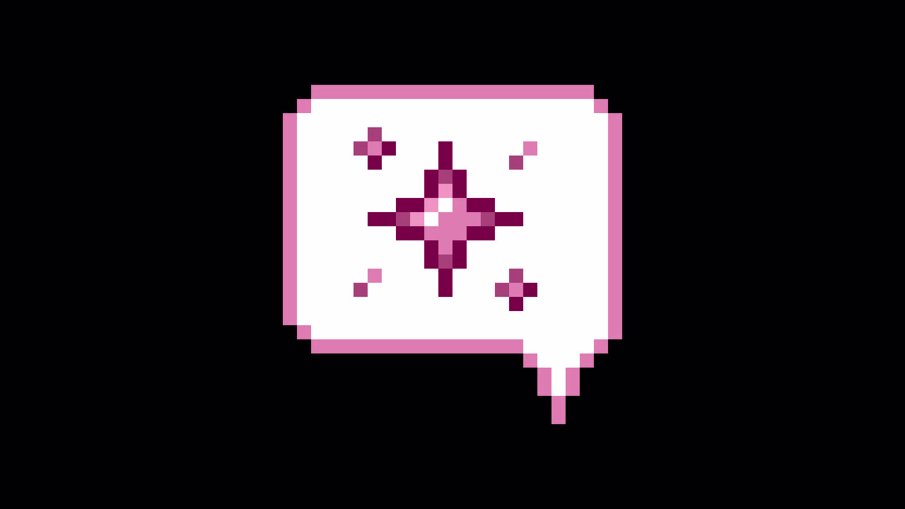 Pixel art animation icon speech bubble particle (1)