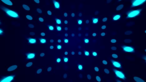 rows of glitter glamour particles lights with random switch on, computer generated night club background