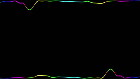 espectro de audio visualizador de audio gráficos de movimiento de línea lineal