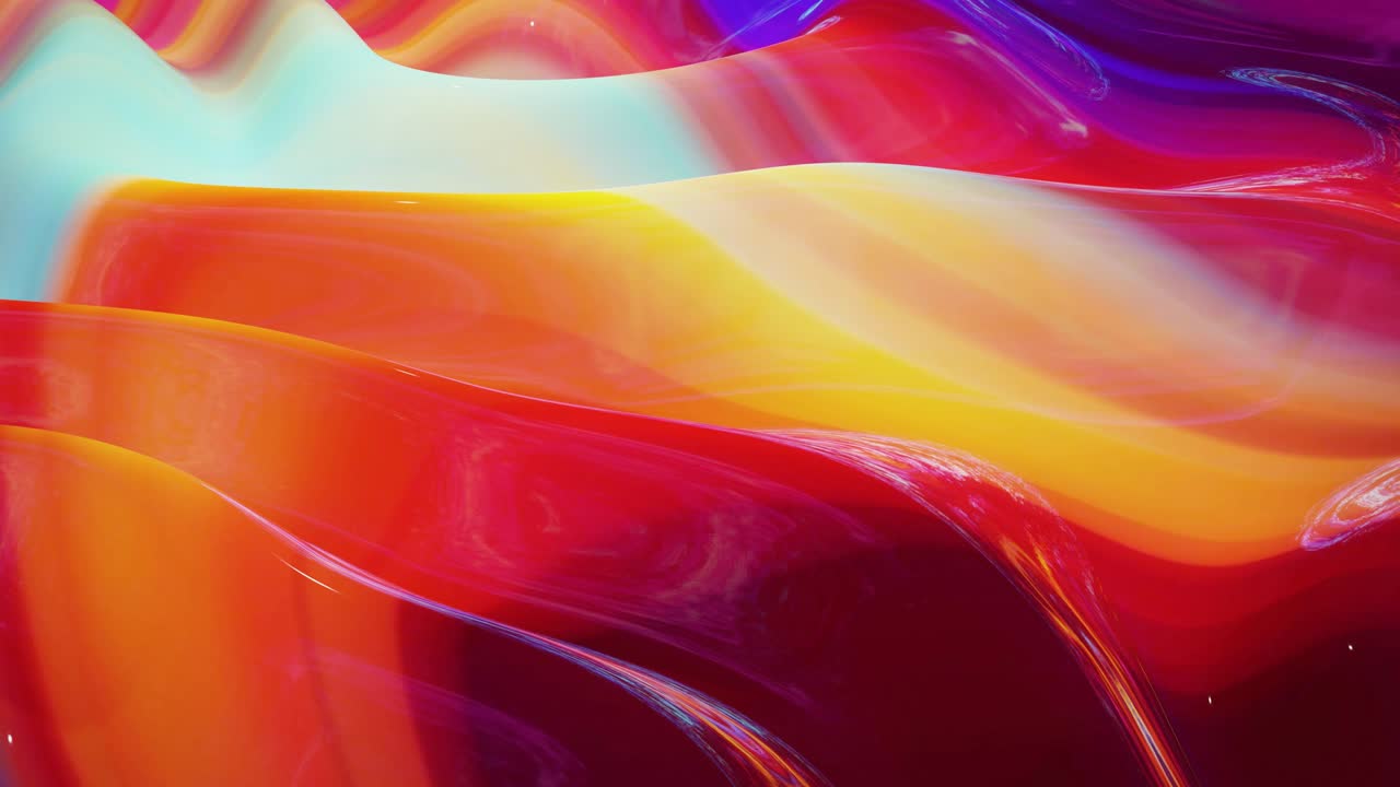 루프 추상 액체 배경 다채로운 대리석 스타일: 패턴, 그라디언트 색상 및 흐름 파동이있는 액체의 아름다운 반이는 파동 표면, 부드러운 부드러운 애니메이션으로 창의적인 밝은 bg.