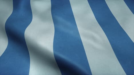 bandera de mar del plata, ciudad de argentina, ondeando en el viento. fondo de bandera realista
