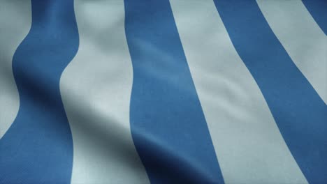 flag of mar del plata, city of argentina, waving in wind. realistic flag background