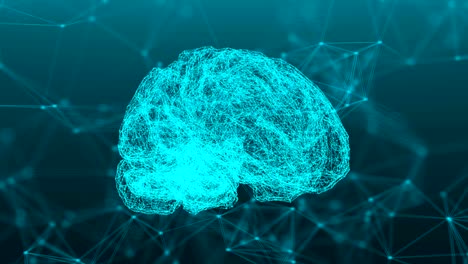 puntos de conexión abstractos con el cerebro