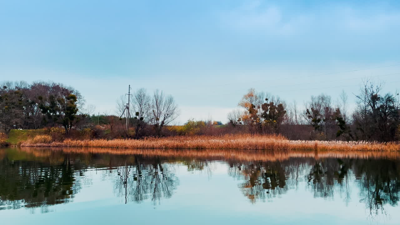 Autumnal Lakeside Scenery