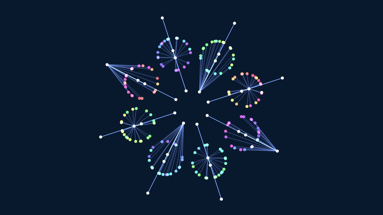 las líneas circulares de copos de nieve y los puntos forman un sorprendente patrón monocromático