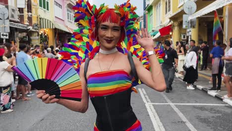 desfile del orgullo lgbtq en tailandia