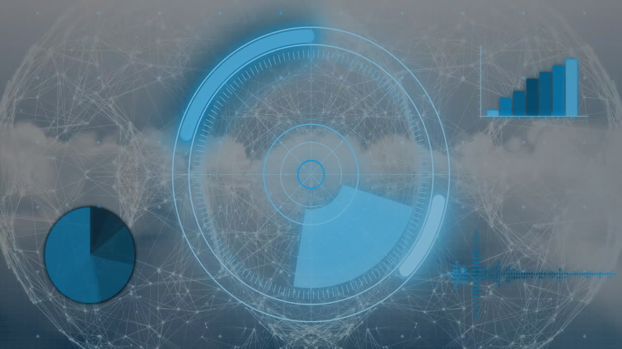 클라우드에서 범위의 애니메이션과 데이터 처리를