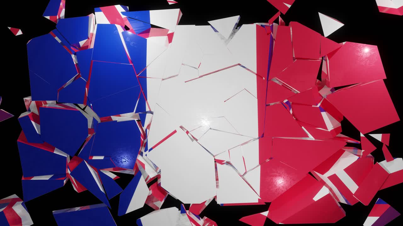 프랑스 발 붕괴 유로 유럽 4k