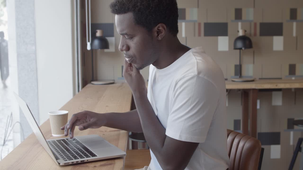 Confident African American entrepreneur talking on phone
