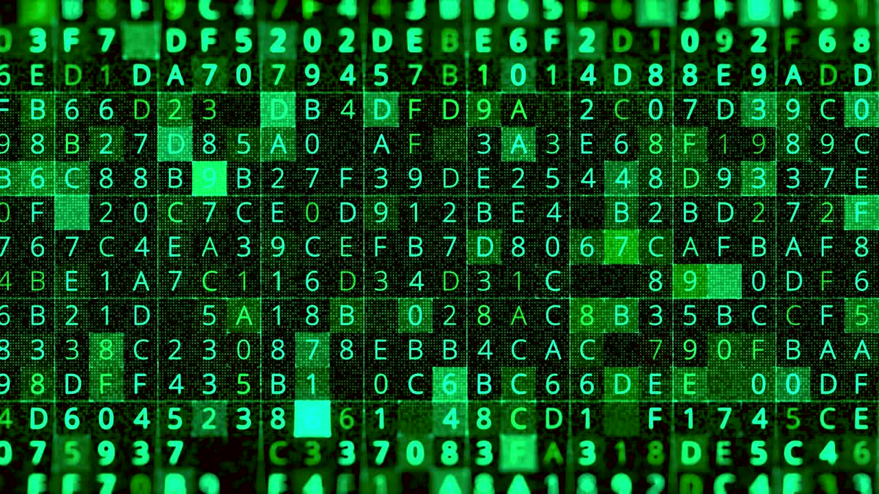 Digital Matrix Display with Binary Code