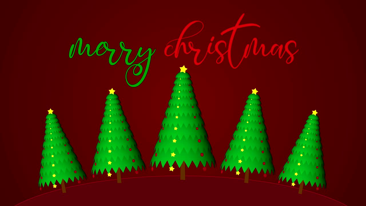 4k 크리스마스 배경, 메리 크리스마스 애니메이션