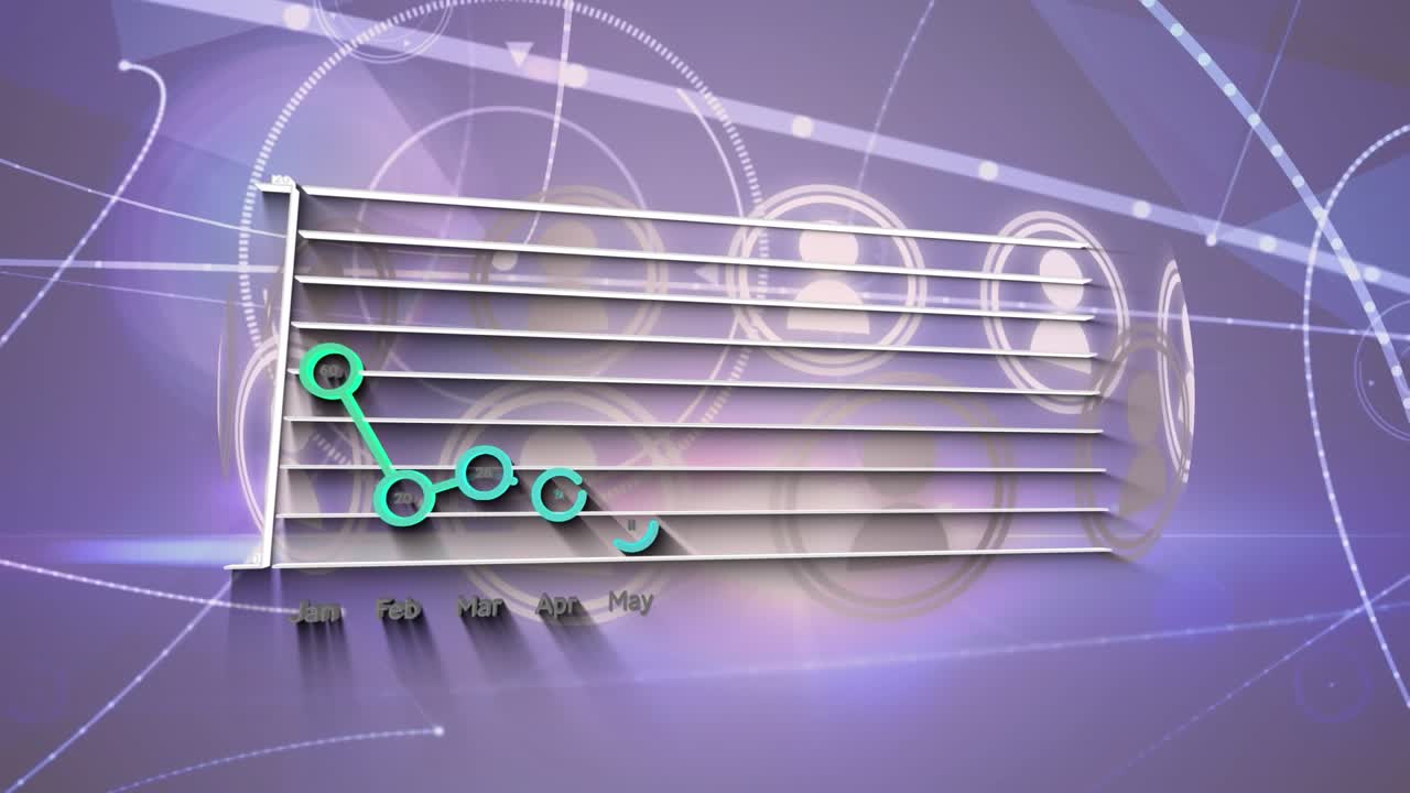 Animation of network of connections over register car model