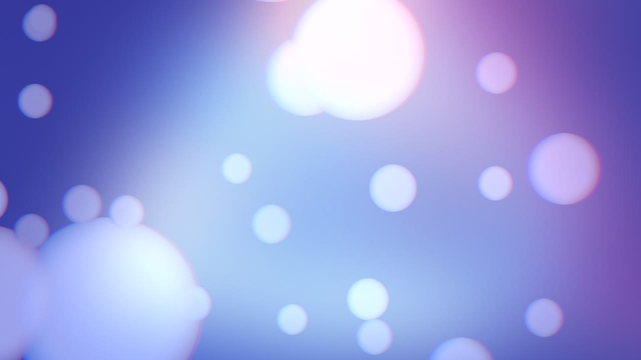 파란색 패션 그라디엔트에 떨어지는 둥근 반 ⁇ 임과 입자