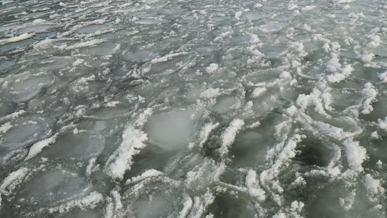 빙상 운동 파도가 4k를 닫습니다.