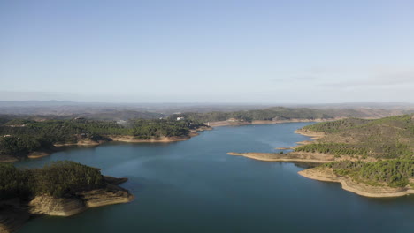 a flight over one of the most beautiful water drainages in europe is santa clara lake