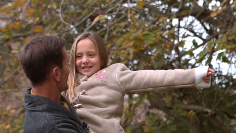 father and daughter spending time together