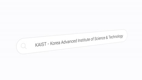 search for korea advanced institute of science and technology on the internet